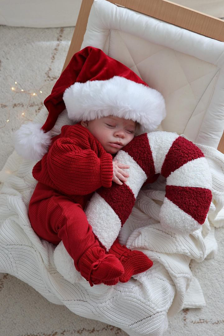 Boucle' Christmas Candycane cushions