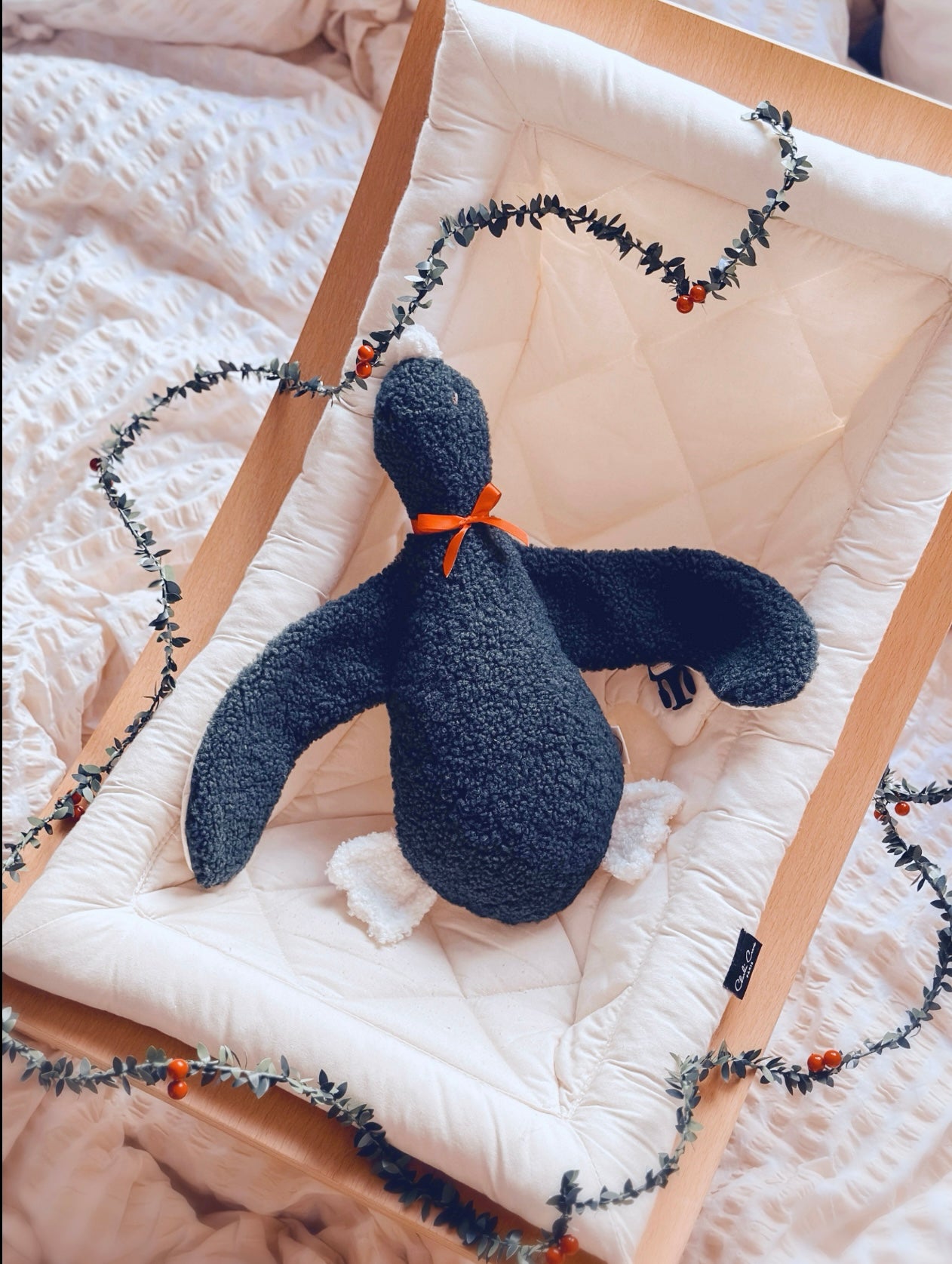 Christmas boucle' cuddle duck- Limited edition
