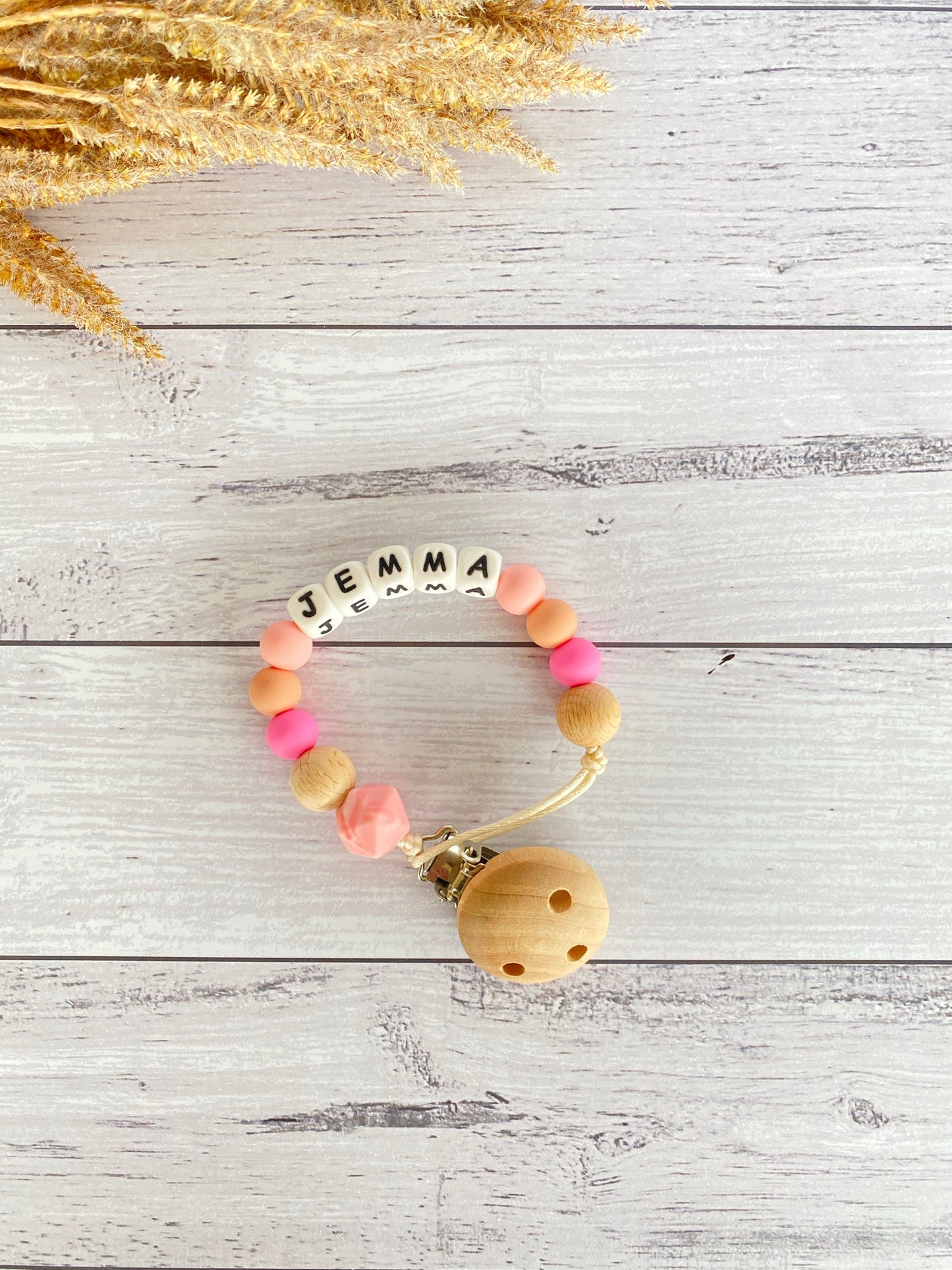 Personalise Dummy Clips (under 6 Letters)