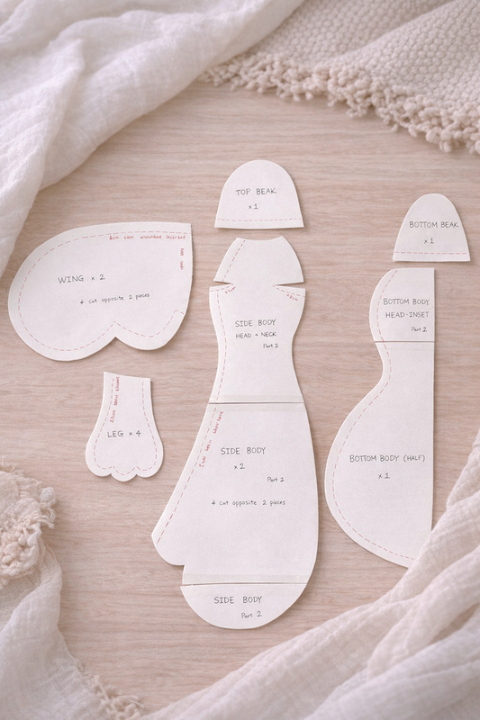 Snuggle Goose Sewing Pattern | Digital Download |  Plush Goose PDF Pattern | A4 Printable