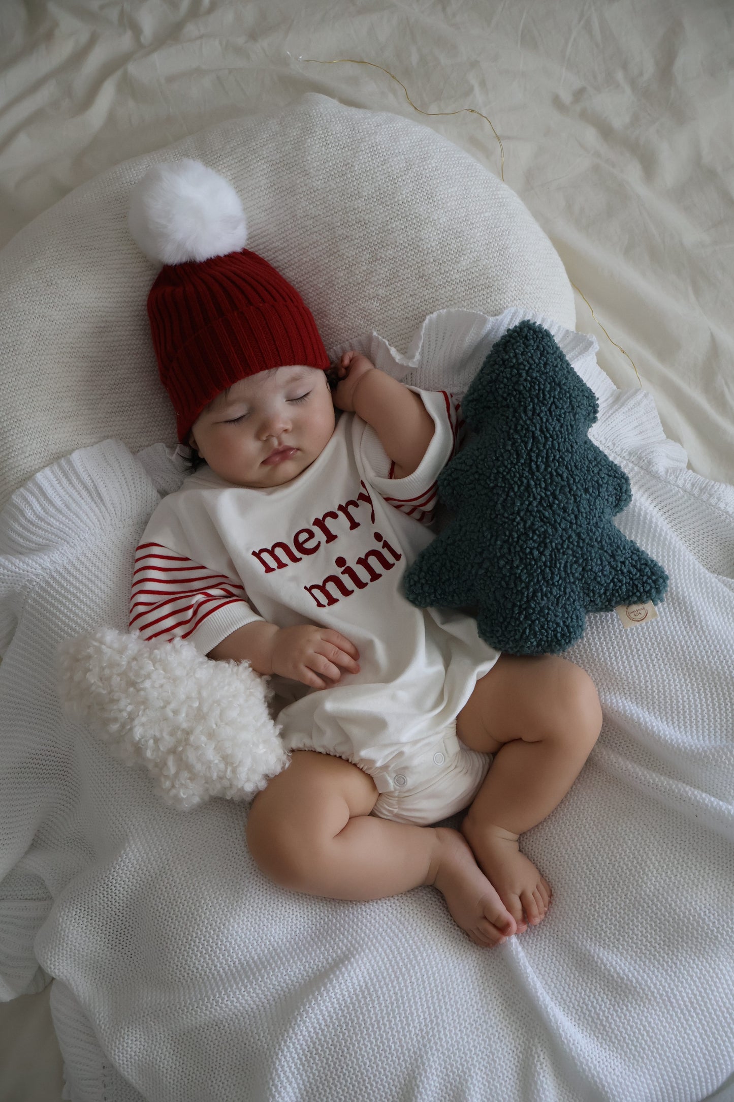 Boucle' Christmas tree cushions