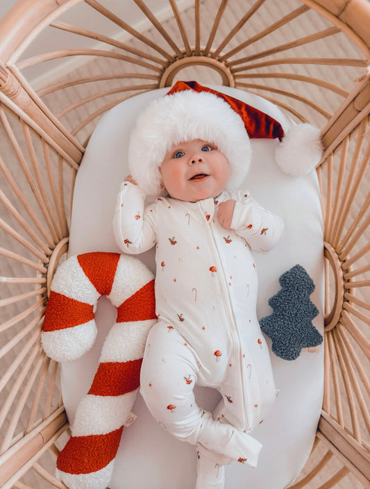 Boucle' Christmas Candycane cushions