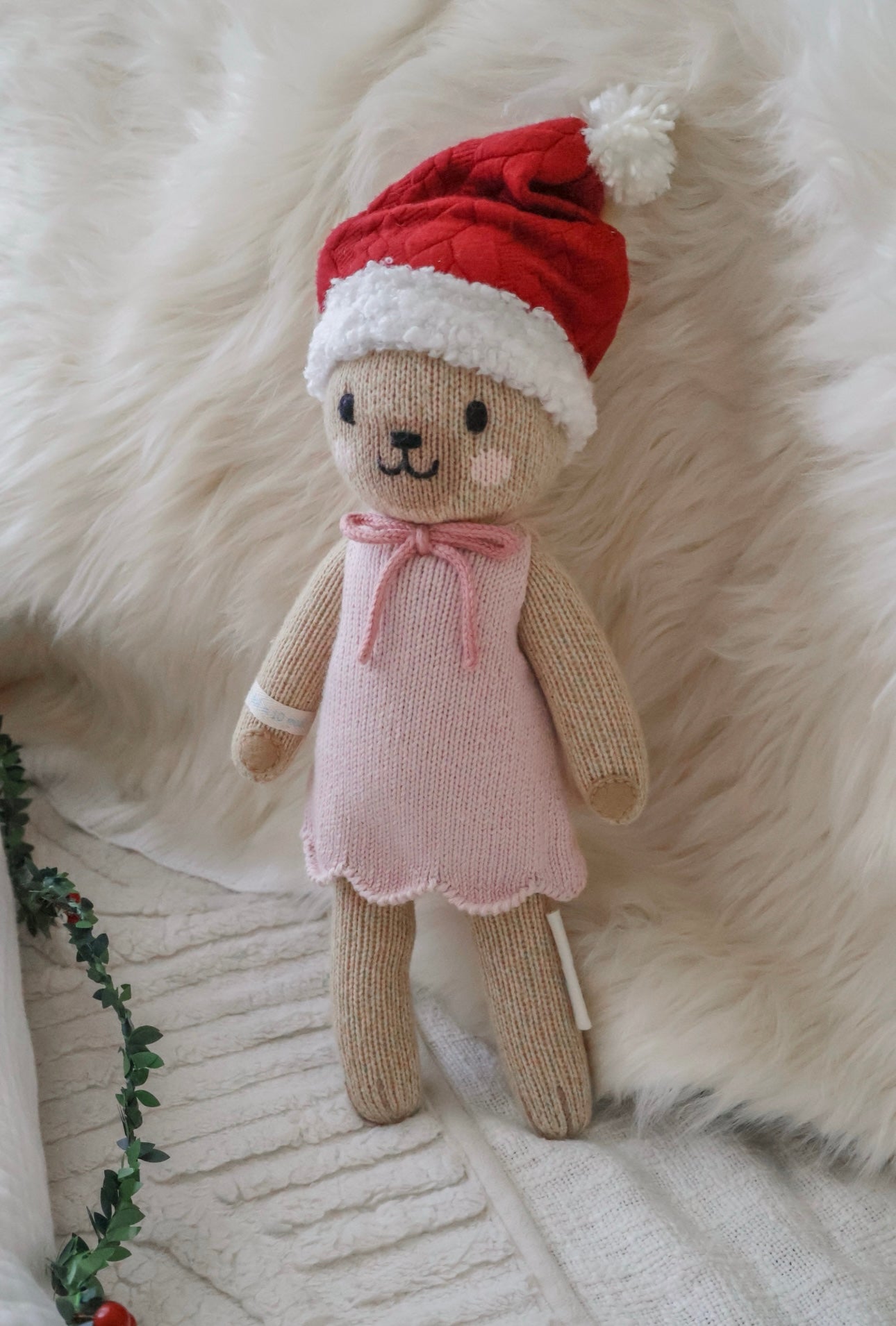 Cuddle and kind dolls santa hats