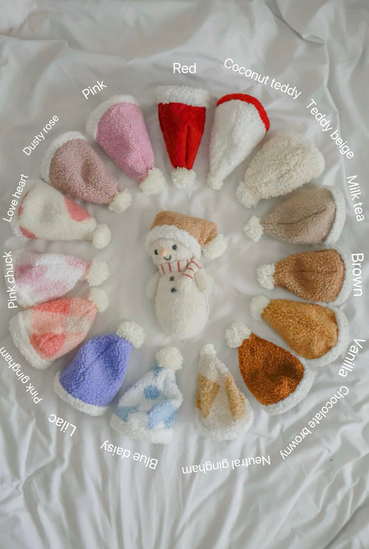 Cuddle and kind dolls santa hats