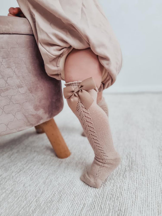 Baby stockings with bowknot